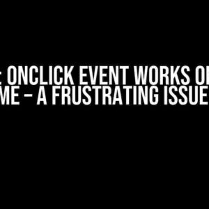 jQuery: onclick event works only the first time – A Frustrating Issue Solved!