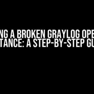 Rebuilding a Broken Graylog Opensearch Instance: A Step-by-Step Guide