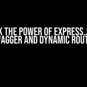 Unlock the Power of Express.js with Swagger and Dynamic Routes